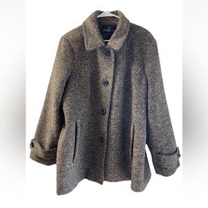 London Fog Wool Peacoat Women’s Coat Sz 2XL Xxl Wool Blend